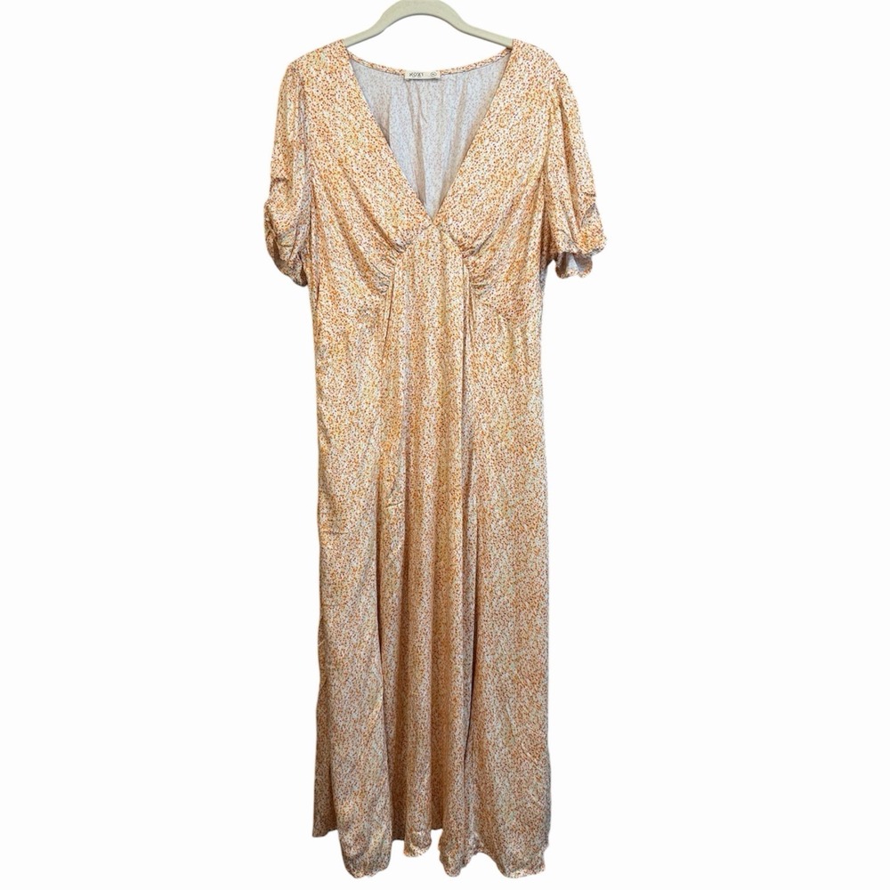 SOZY Orange Pink Maxi Dress XL Prairie